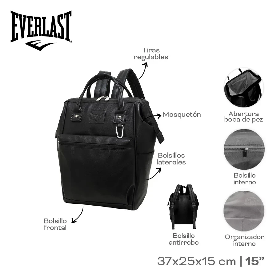 MOCHILA EVERLAST ECOCUERO 22741