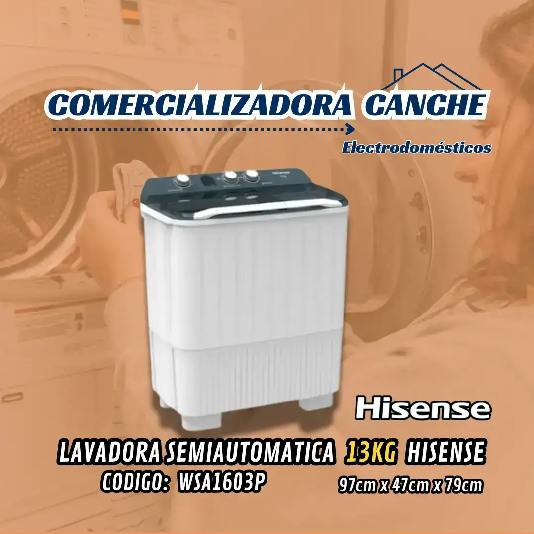 LAVADORA 13KG HISENSE