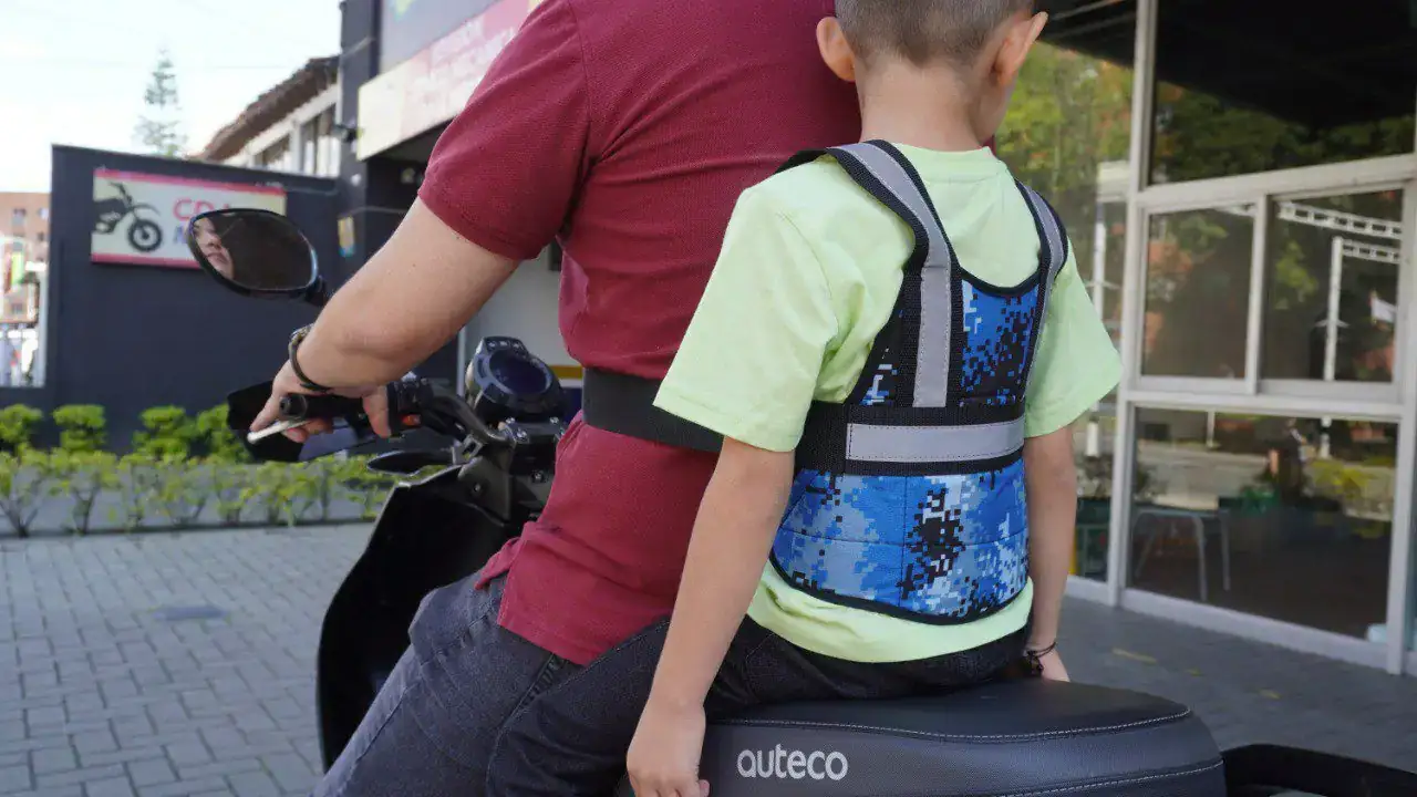 Chaleco seguridad moto para niño(a) 3