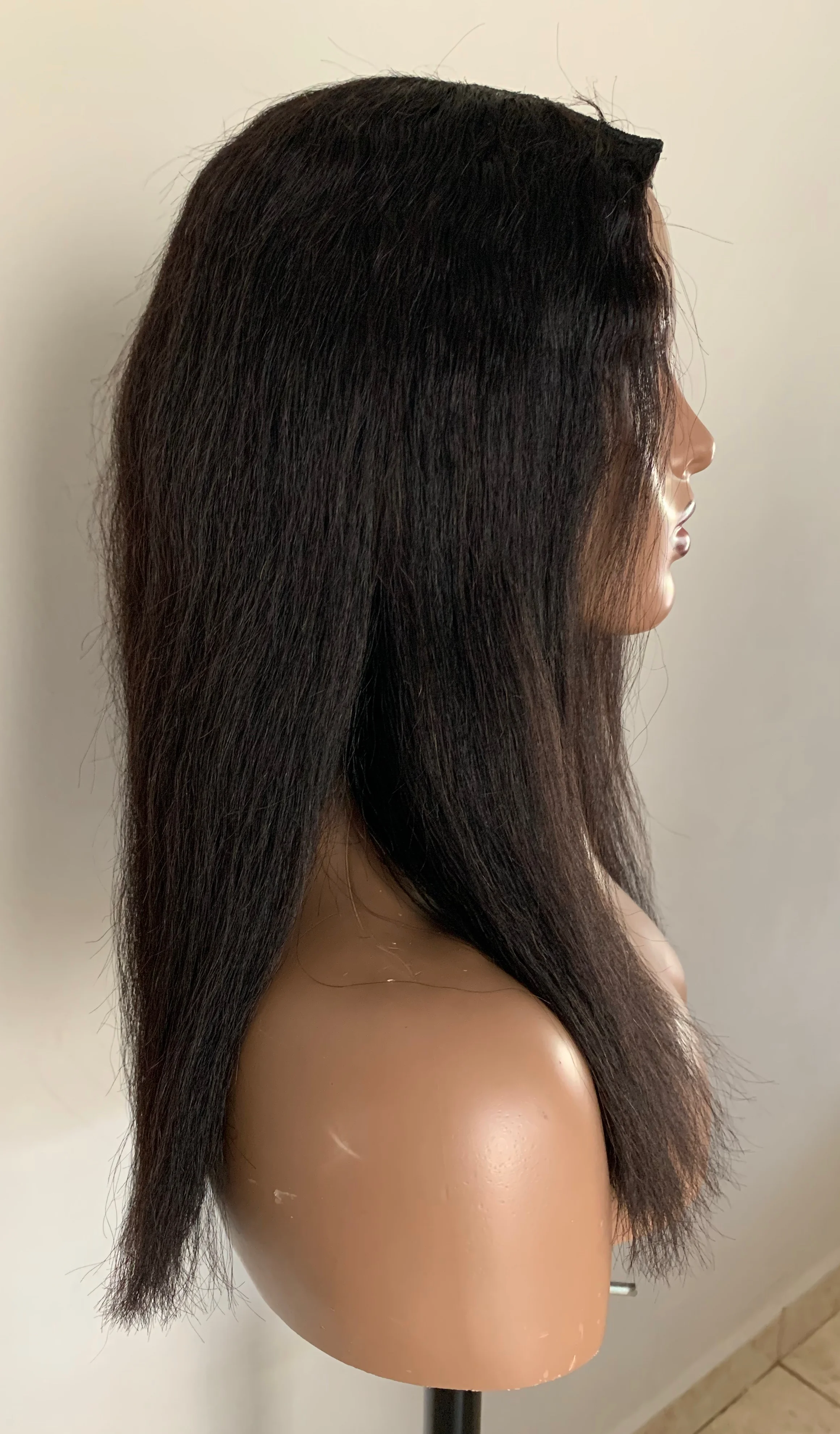 Peluca en U cabello yaki 16” 3