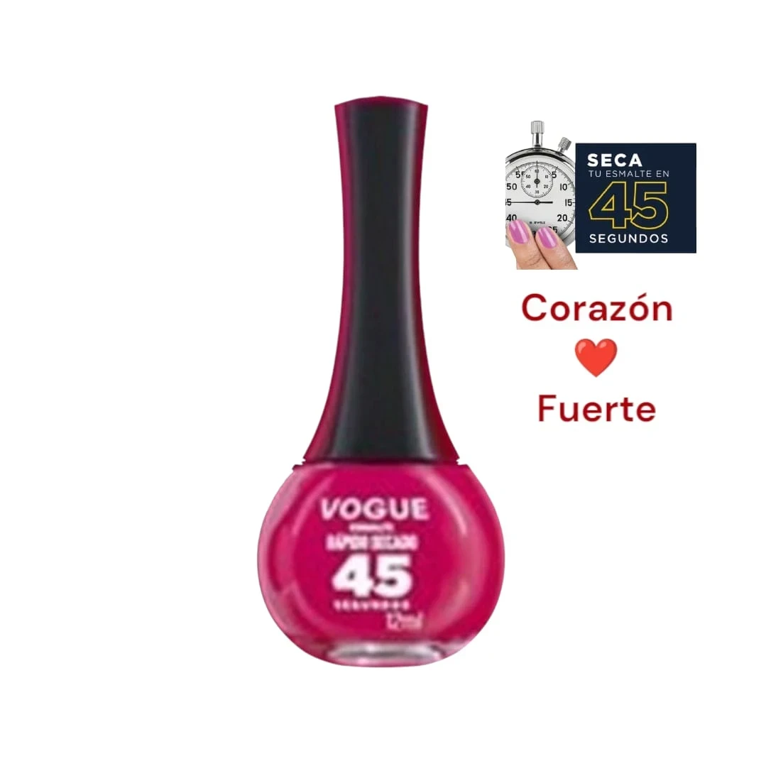 vogue esmalte secado rapido corazon profundo