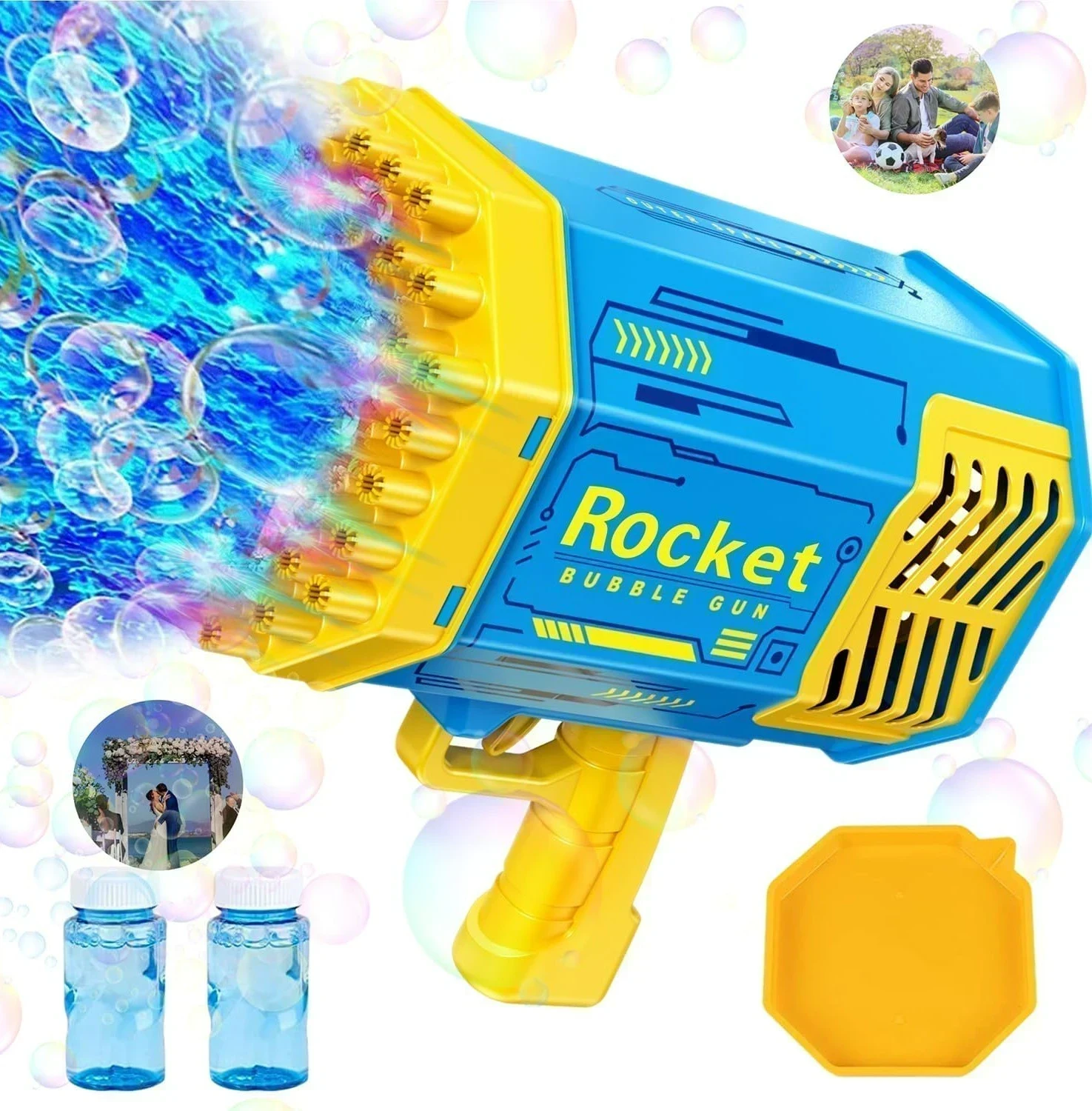 Juguete bazooka burbujas ROCKET BUBBLE GUN 69HOYOS 2