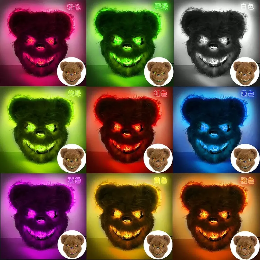 Careta oso con luz 