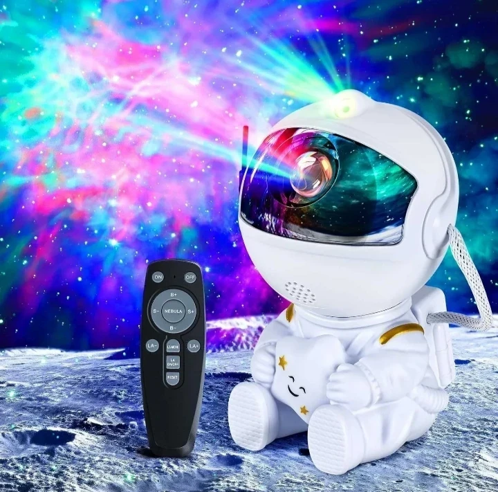 PROYECTOR ASTRONAUTA LAMPARA LUZ SENTADO  2