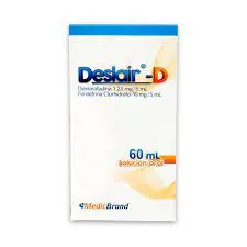 DESLAIR-D SOLUCION ORAL FCO X 60 ML DESLORATADINA+FENILEFRINA MEDIC BRAND