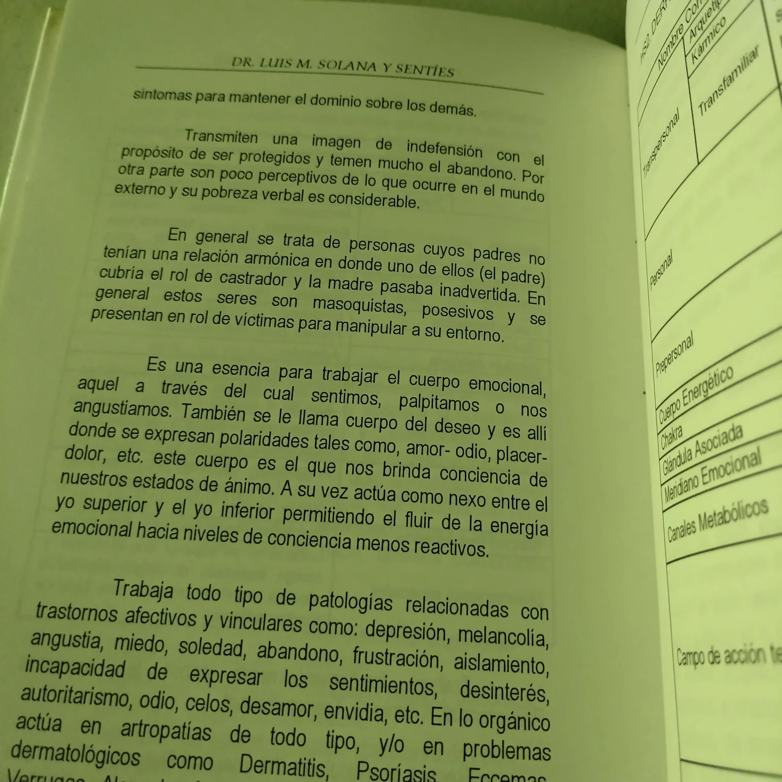 Plantas ancestrales de poder, Luis M. solana, usado  2
