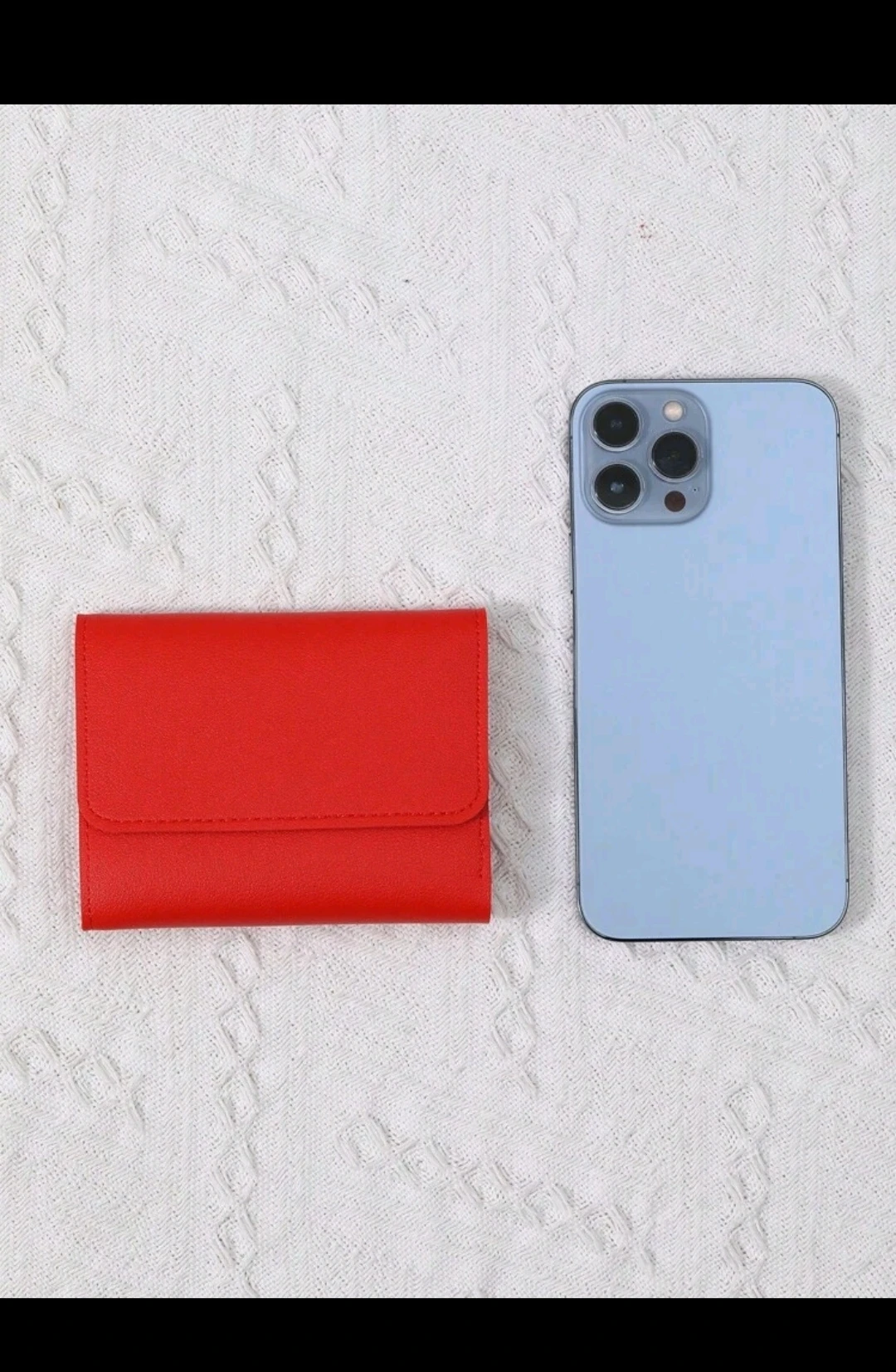 Monedero minimalista diseño de Solapa lisa 2