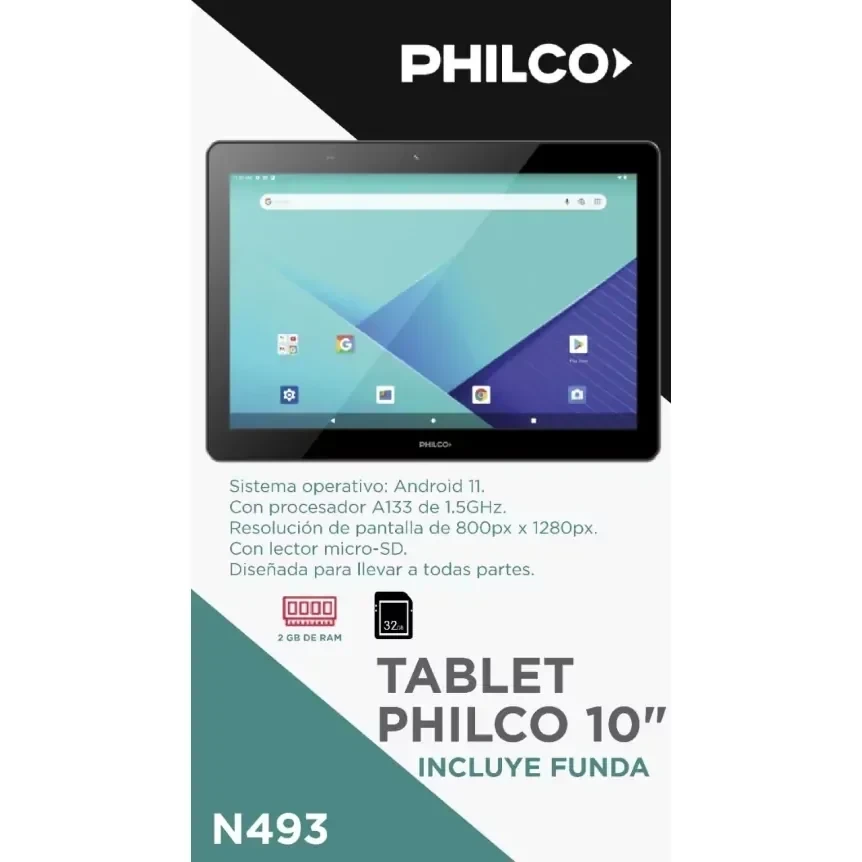 TABLET PHILCO 10" 64GB + FUNDA DE REGALO  3