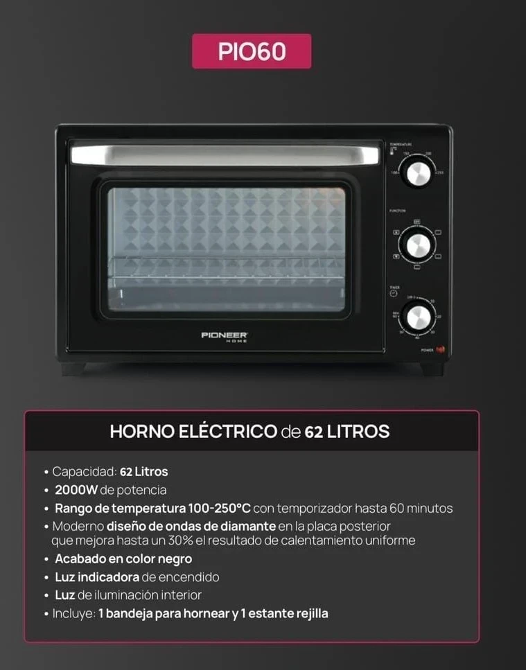 Horno Pioneer 62lt 
