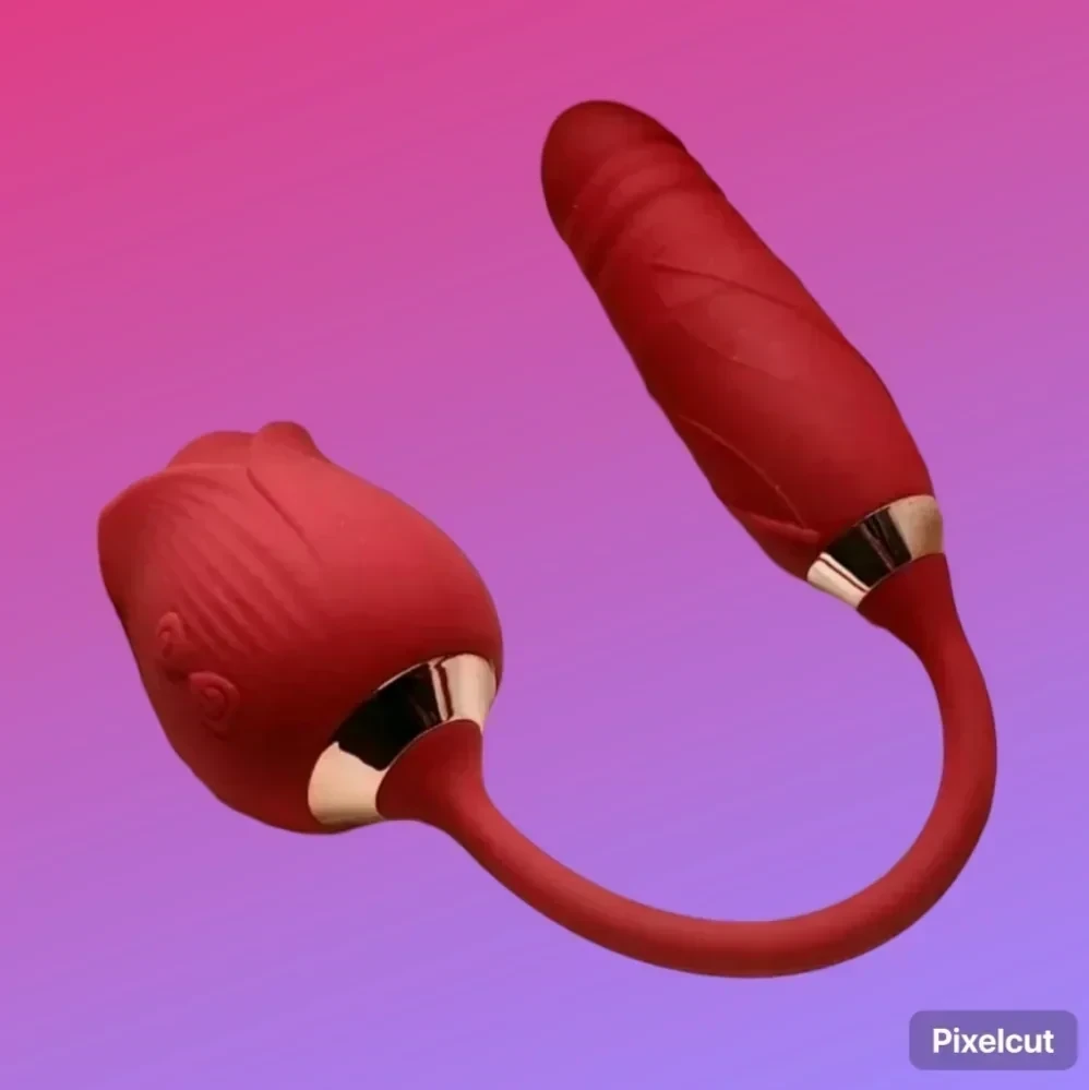 Rosa Succionadora con Vibrador