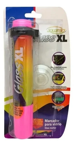 marcador rosa xl para vidrio azor
