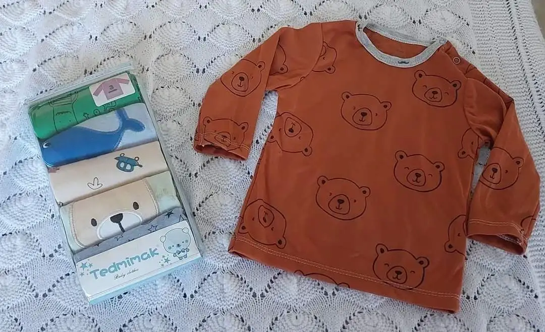 Set 5 camisetas manga larga diferentes diseños
