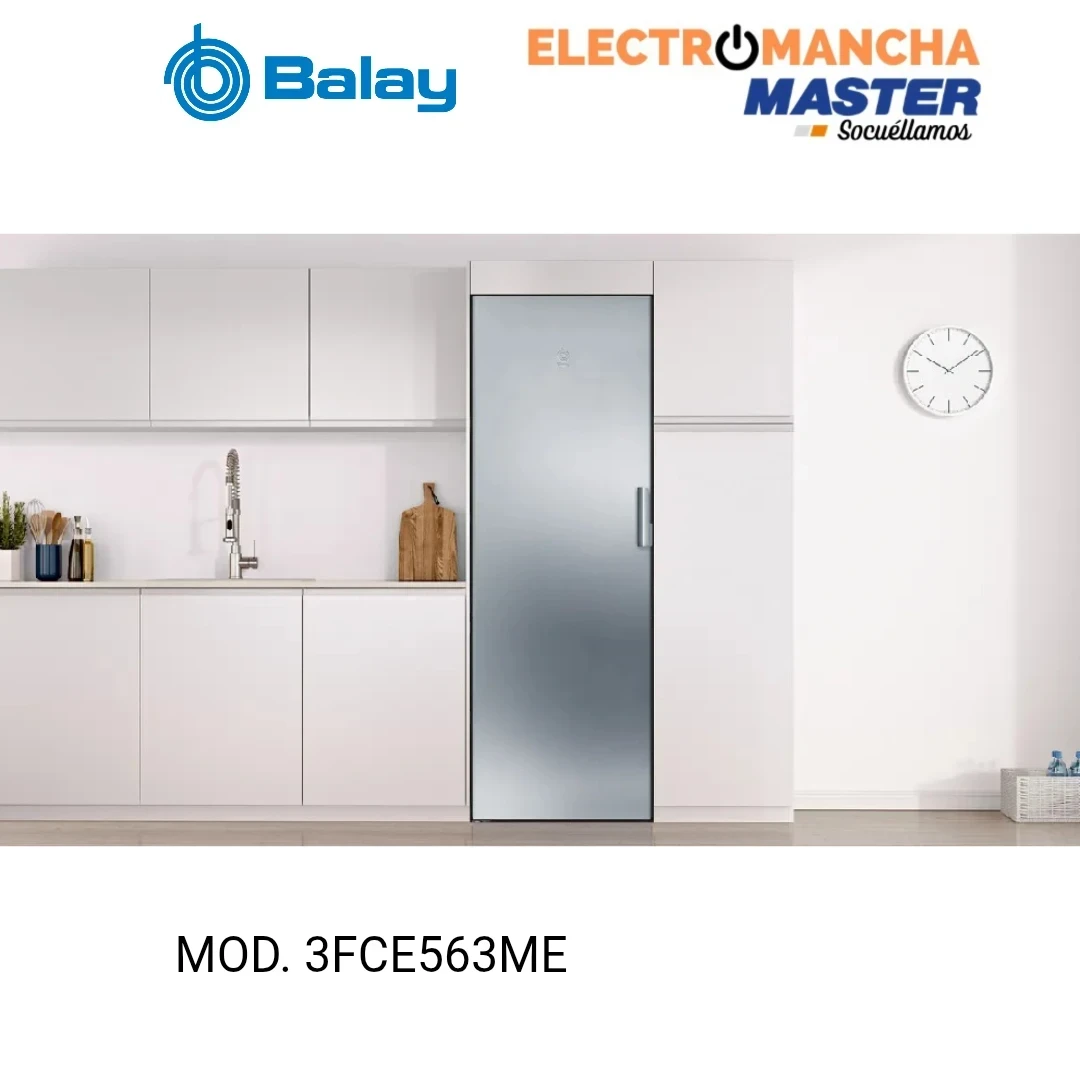 FRIGO 1 PUERTA BALAY 3FCE463ME 1,86*60 INOX CLASE EN 2