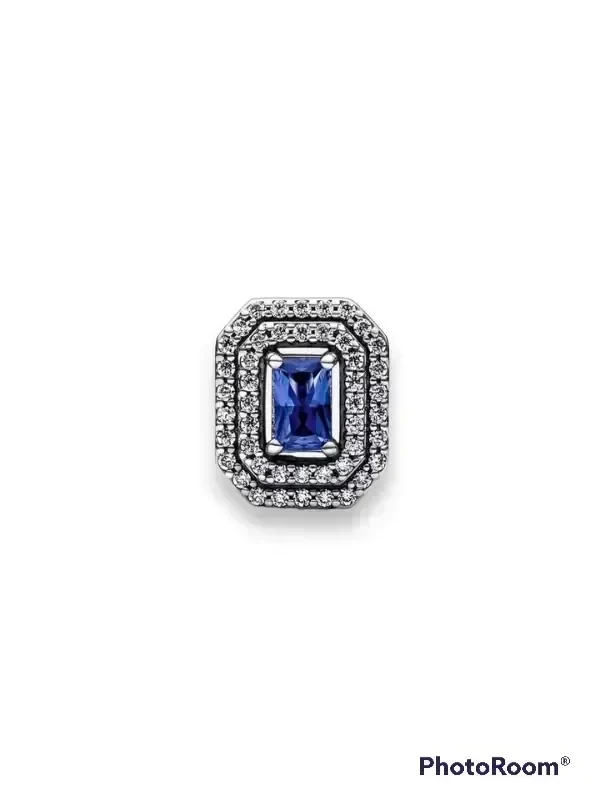 Charm Rectángulo Azul Nivelado  2