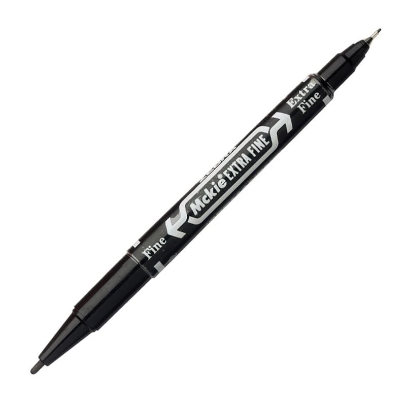 marcador negro dos puntas punto fino-mediano