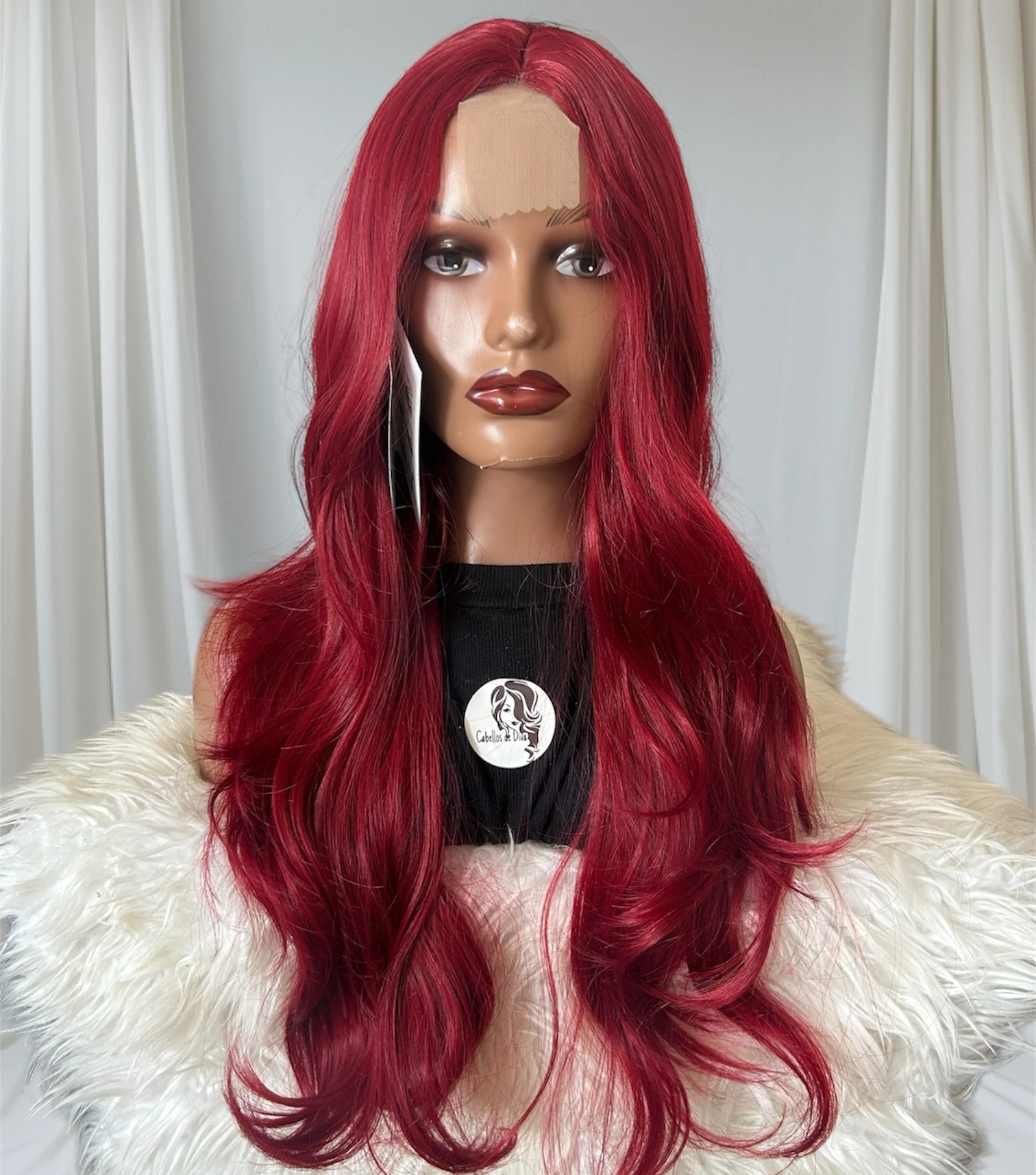 Peluca Rojo cereza 30” 2