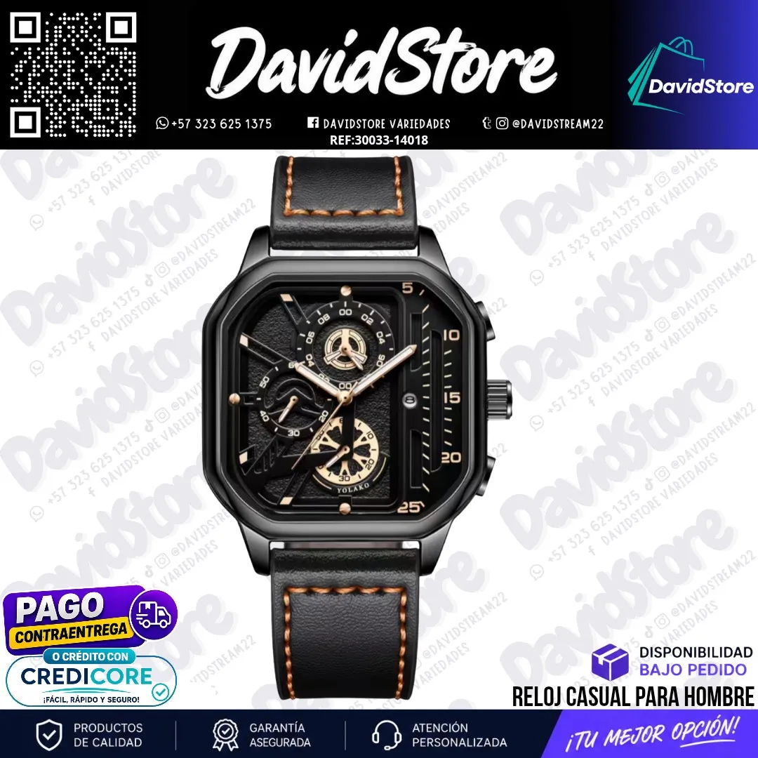 Reloj Casual para Hombre Diseno Exclusivo