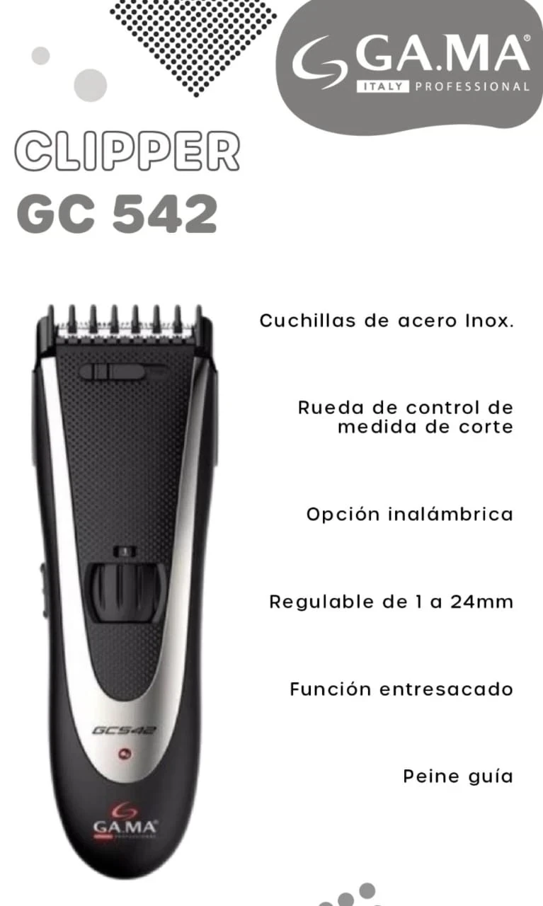 CORTADORA DEPELO GAMA ITALY GMC GC542