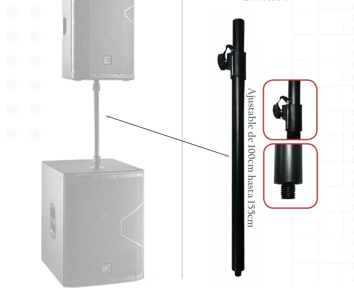 PEDESTAL METALICO PARA BAJO  2