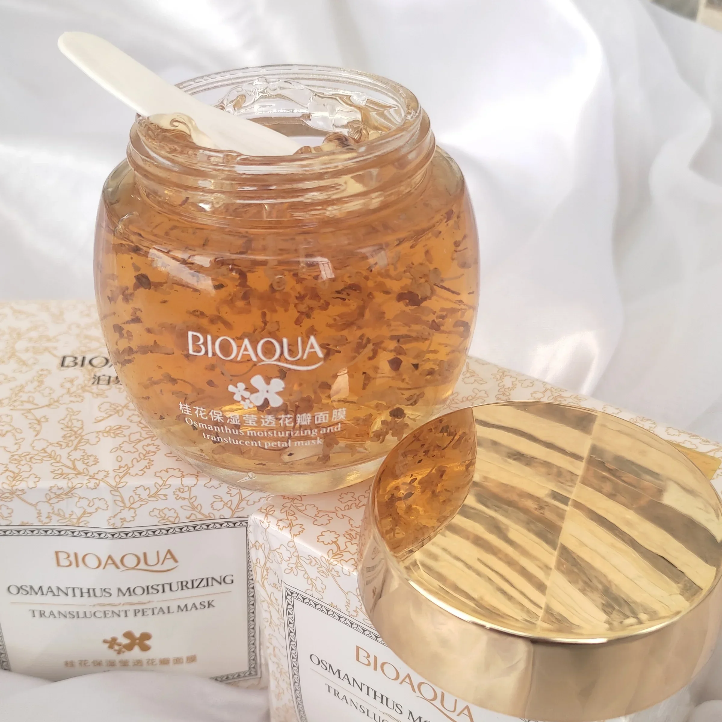 MASCARILLA HIDRATANTE CON PETALOS EN GEL OSMANTHUS