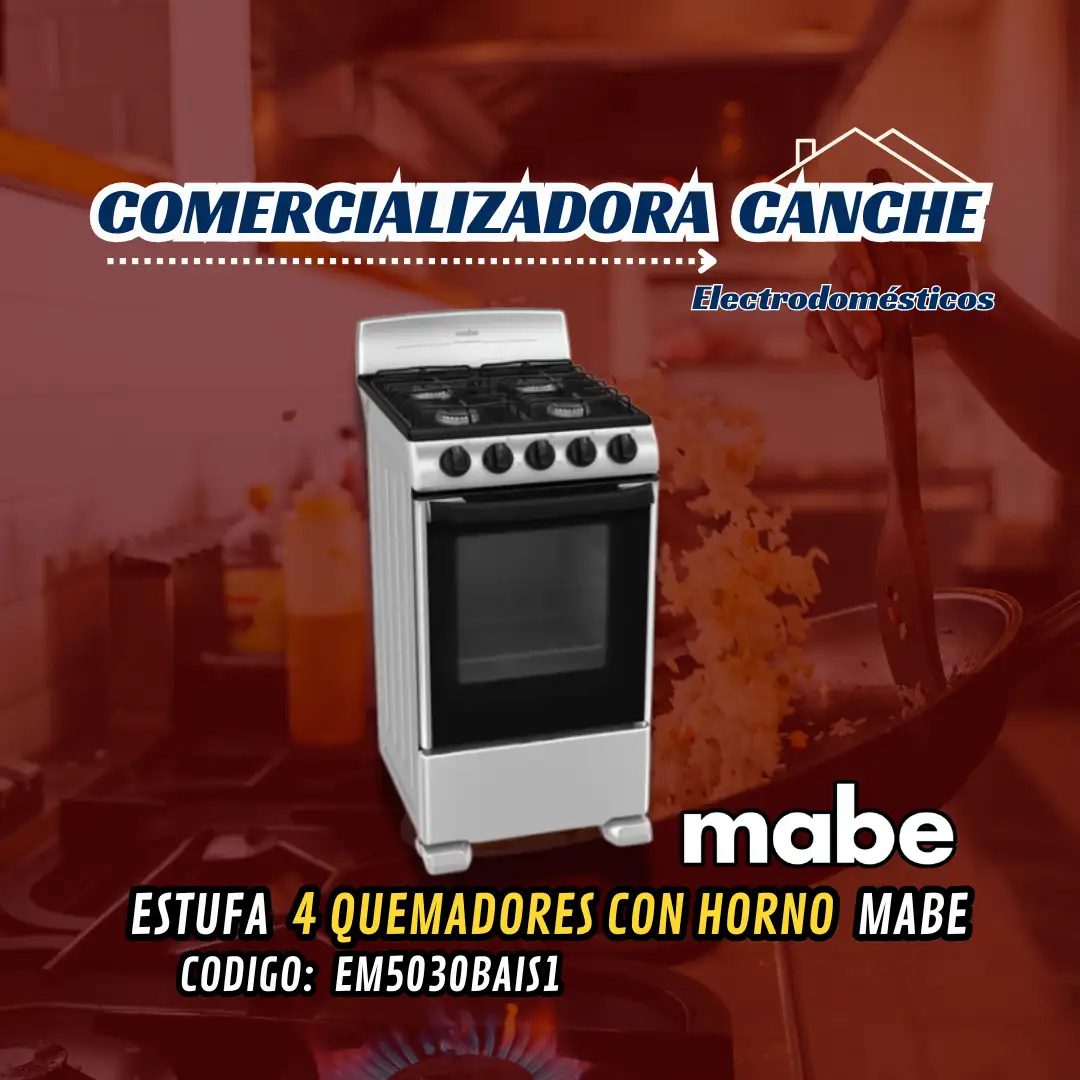 ESTUFA MABE 4 QUEMADORES CON HORNO