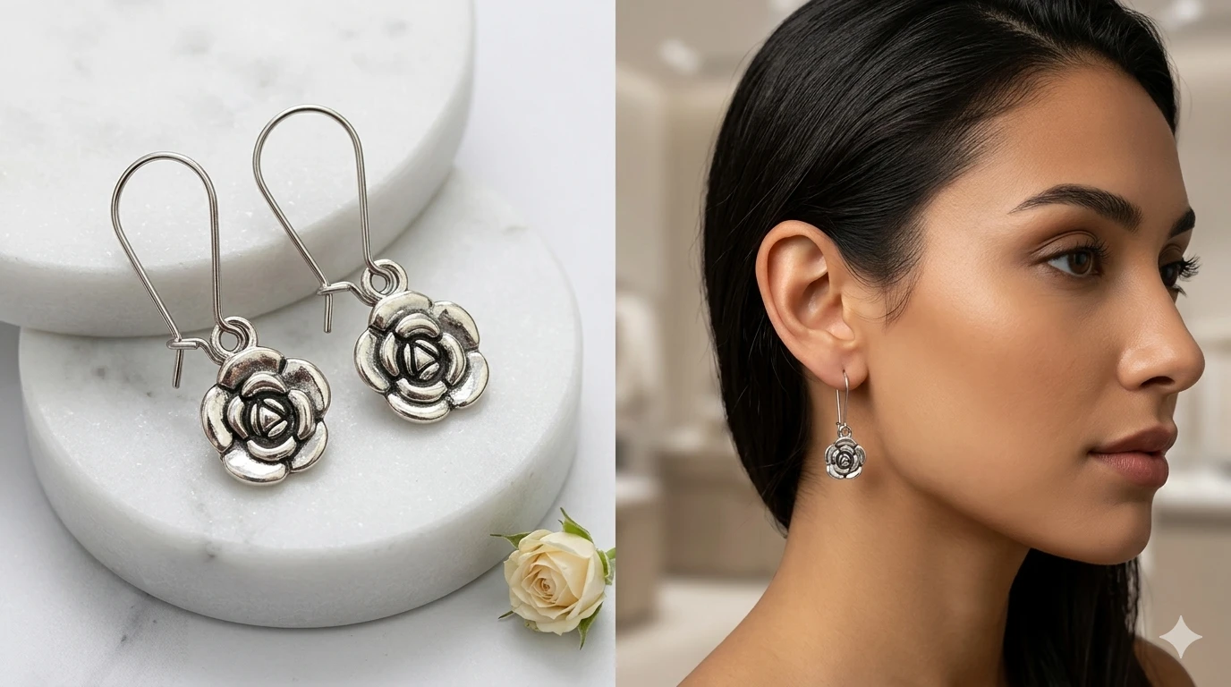 Aretes Flor