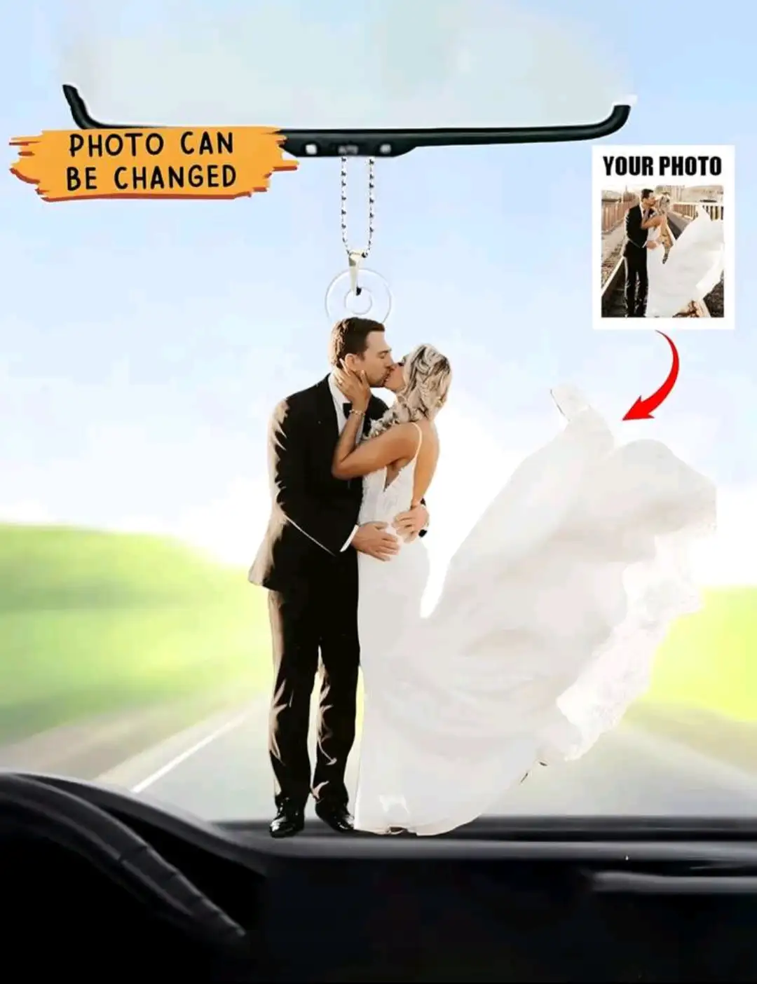 Adorno personalizado para el coche con foto familiar, adorno colgante personalizado para el coche, adorno personalizado para el coche para el Día de San Valentín, regalo para el esposo, amuleto personalizado para el coche, decoración para el coche, decoraciones personalizadas para mascotas en el coche, regalos para cumpleaños, graduación, multifuncional, ornamental, reutilizable, exquisito, elegante, de alta calidad, colorido, moderno, personalizado, único, renovación del hogar, decoraciones murales personalizadas, renovación del hogar, ambiente acogedor, decoración de otoño 4