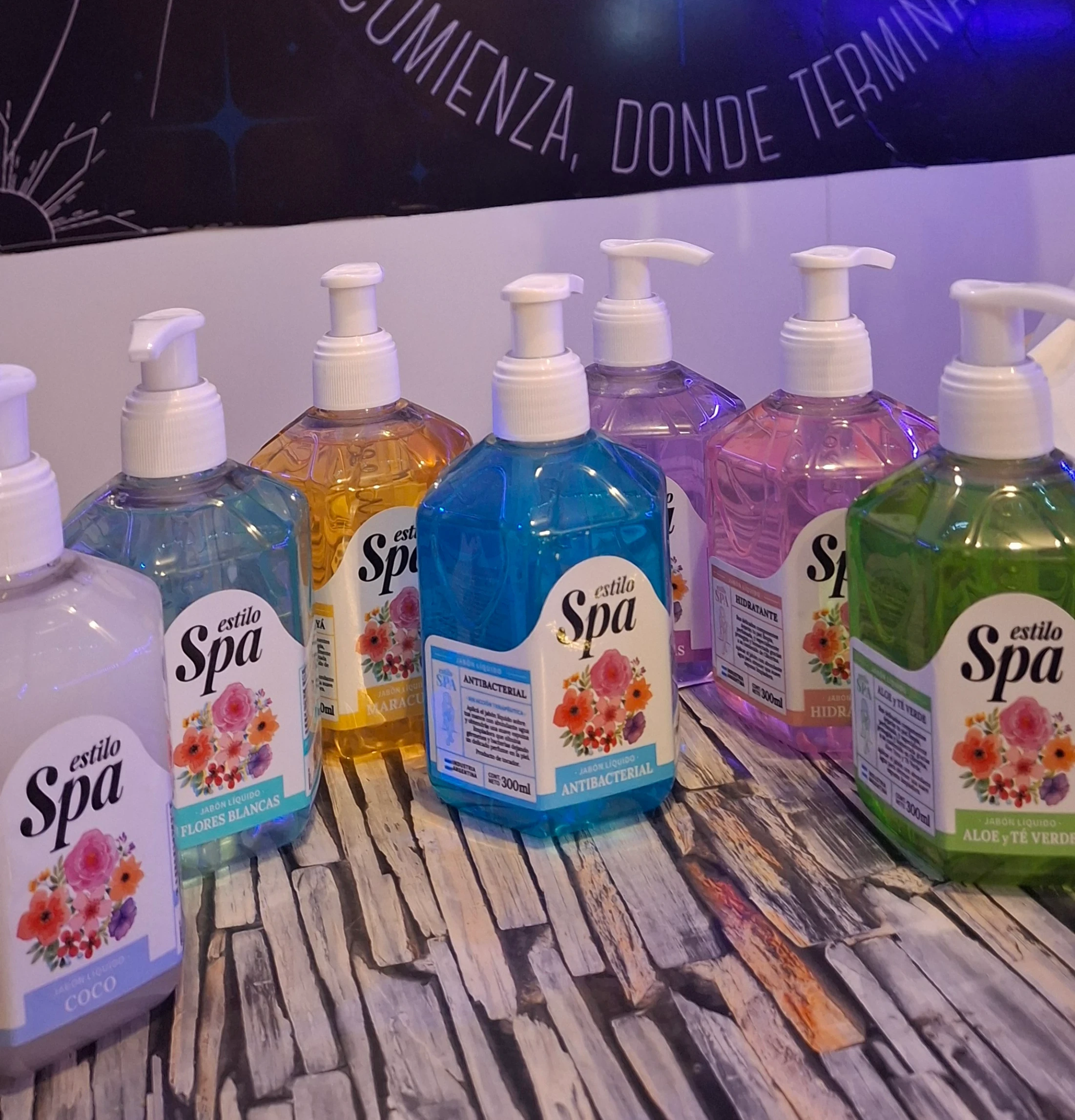Jabon líquido estilo spa