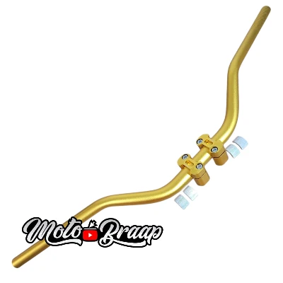 Dorado manubrio Rizoma 78,5 cm con bases DT 125 - XTZ 150 - XTZ 125 - XTZ 250 - DR 150 - XR 150 - MRX 150 - TTR 150