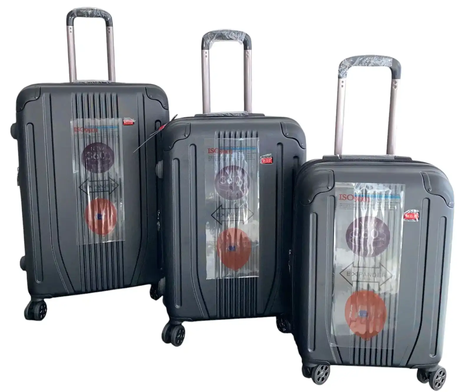 SET DE 3 PIEZAS COLOR PLOMO OSCURO