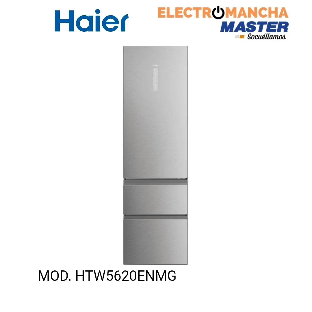 FRIGO COMBI HAIER HTW5620ENMG 2,05*60 INOX NF E