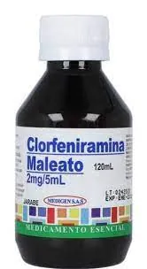 CLORFENIRAMINA 2MG/5ML FCO X 120 ML MEDIGEN