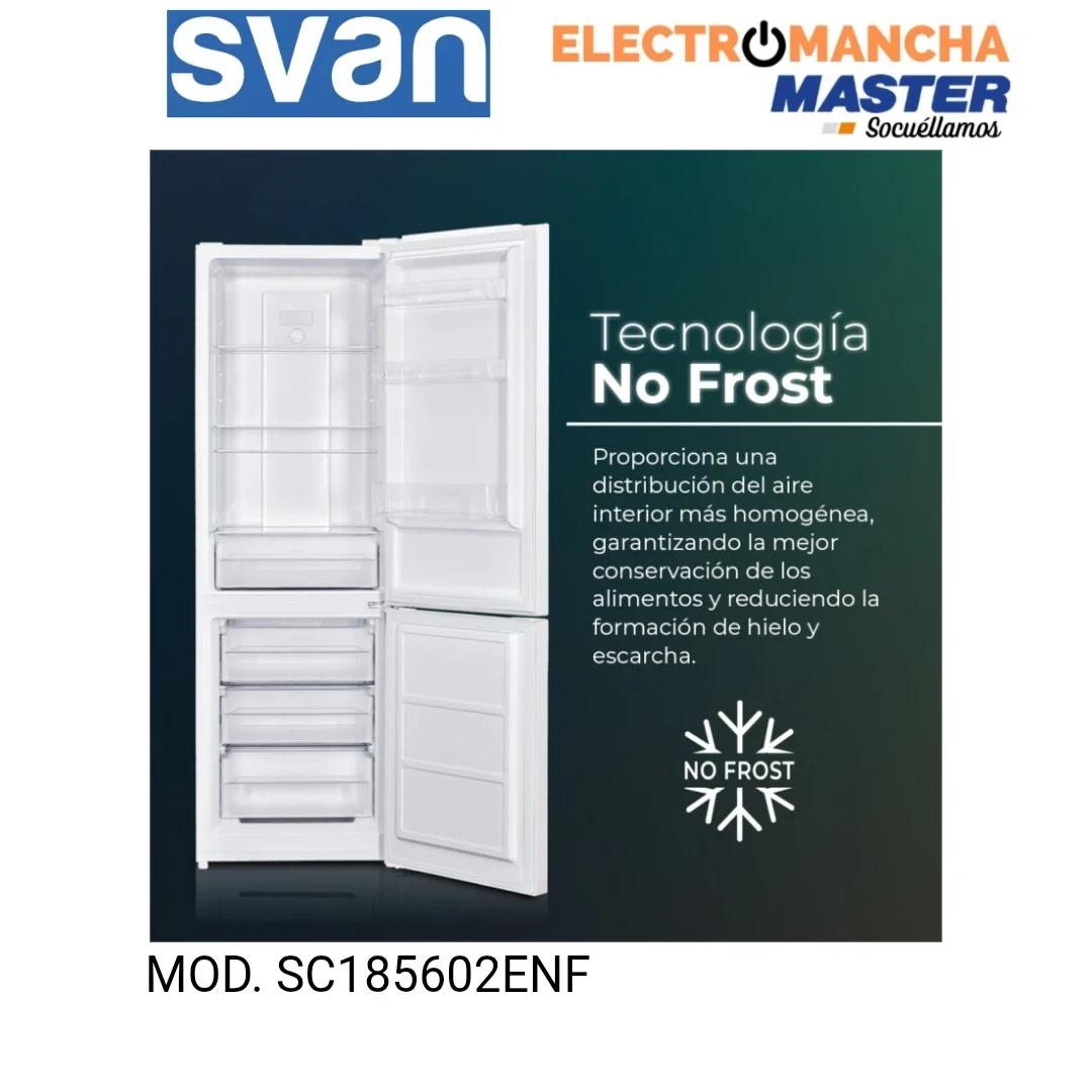 FRIGO COMBI SVAN SC185602ENF 1,86*60 BLANCO NF E 2