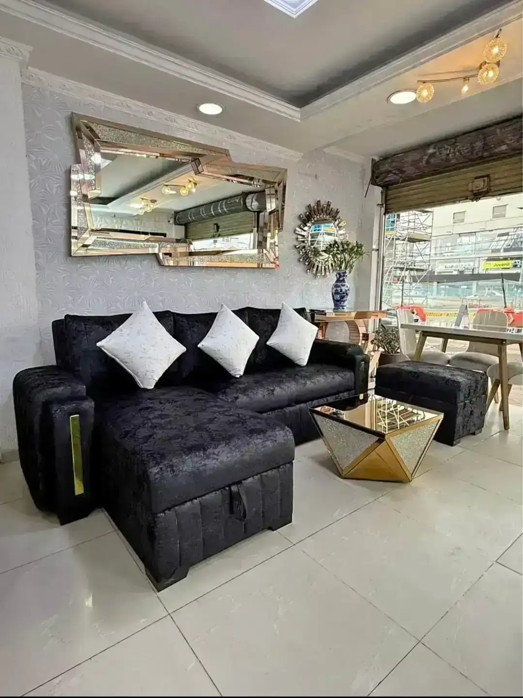 Sala en L Sofá-cama Multifuncional 