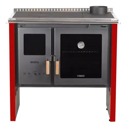 Cocina A Leña Bosca Hestia 90 Rojo por Bosca