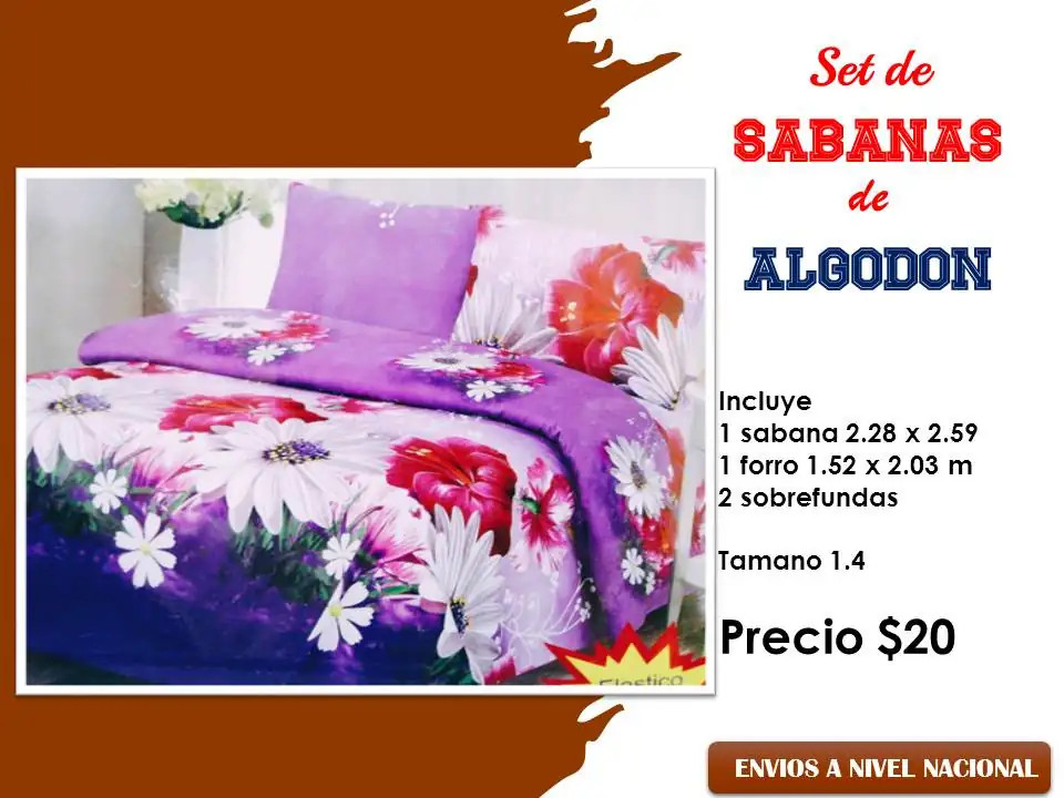 Set de sabanas 1.4m 4
