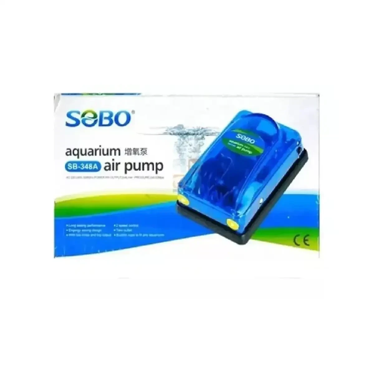 Bomba de aire SOBO SB-348A de 2 salidas