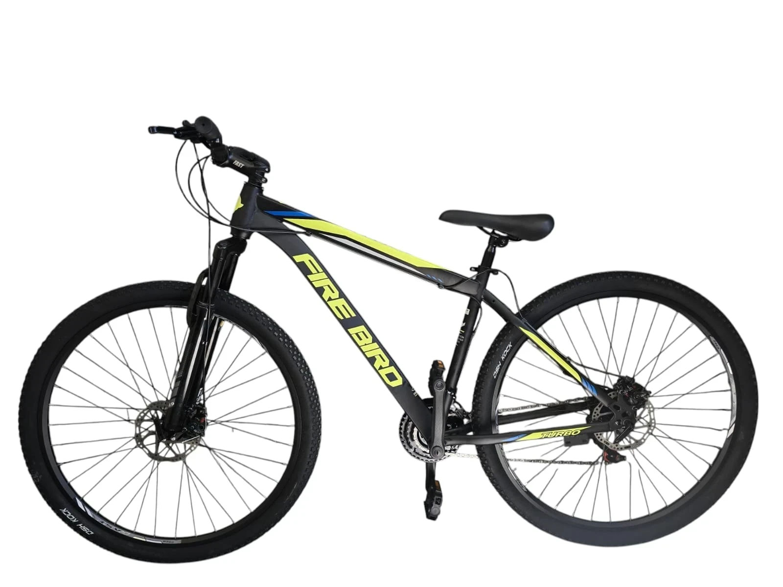 BICICLETA FIREBIRD TURBO ROD29 TALLE M COLOR NEGRO Y FLUOR 21 VELOCIDADES