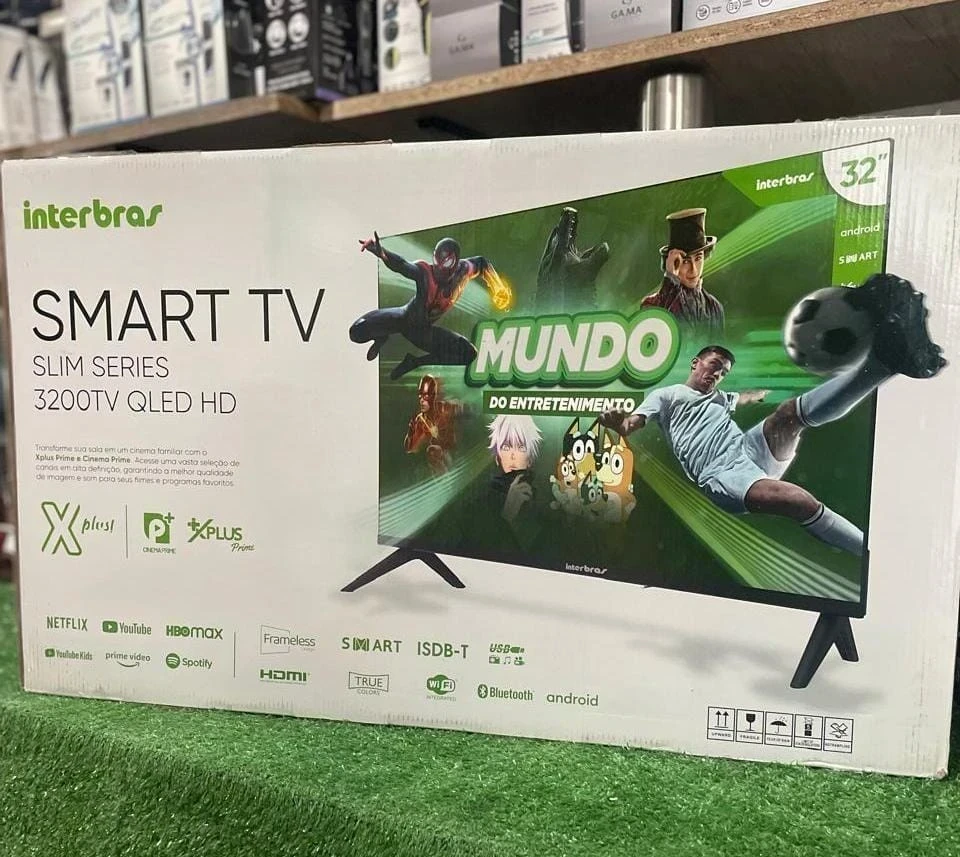 SMART TV INTERBRAS 32" QLED C/ANDROID
