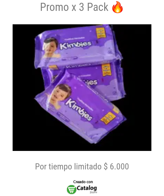 Promoción x 3 unidades