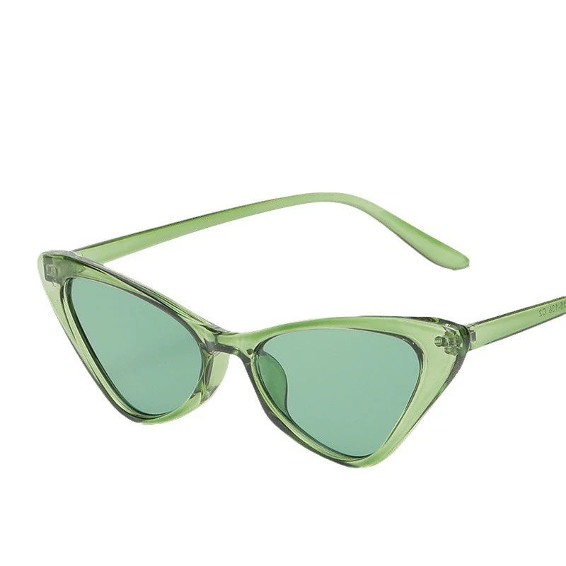Lentes De Sol Para Mujer Ojo De Gato Verde Transparente 2