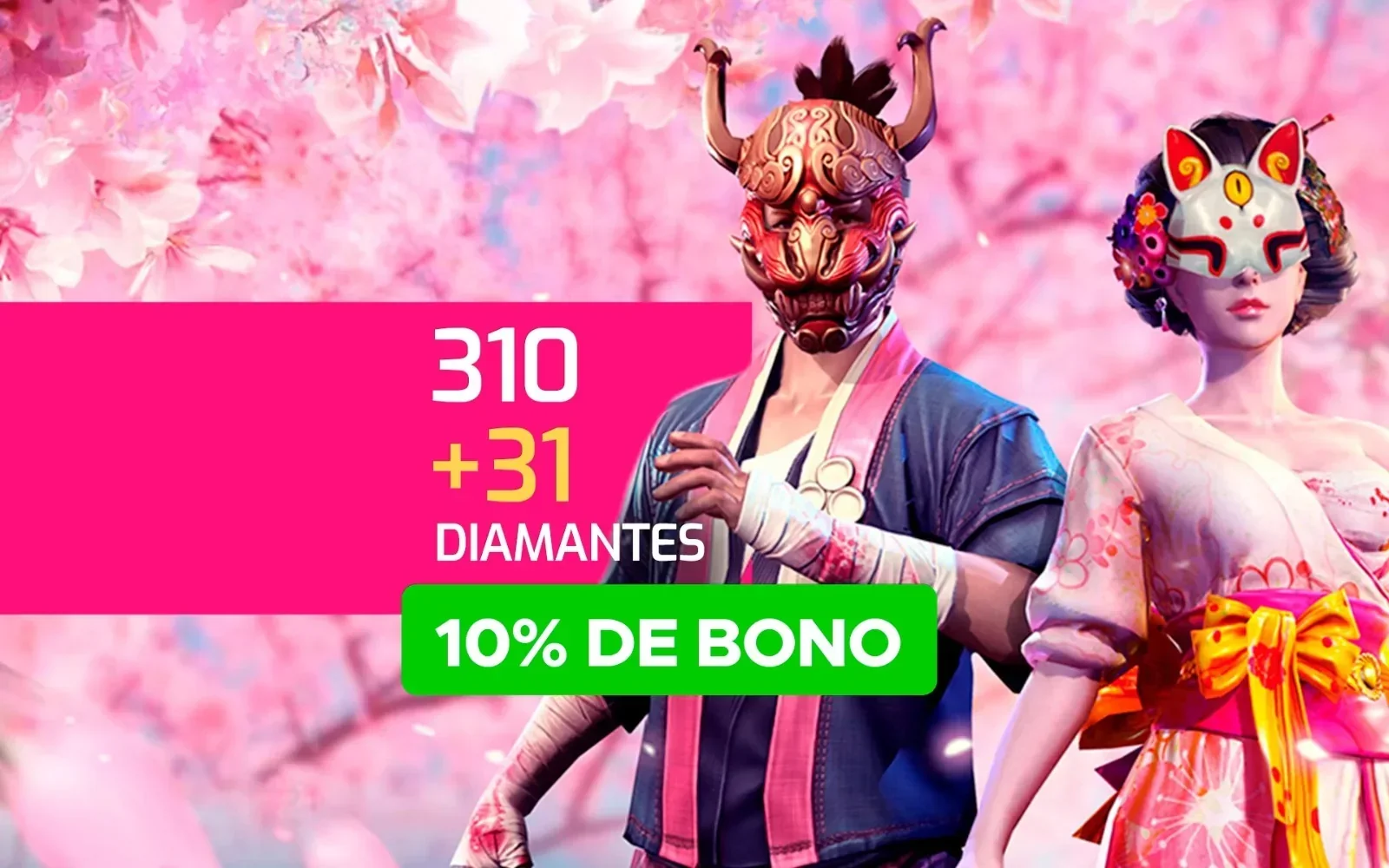 310 + 31 DIAMANTES FREEFIRE