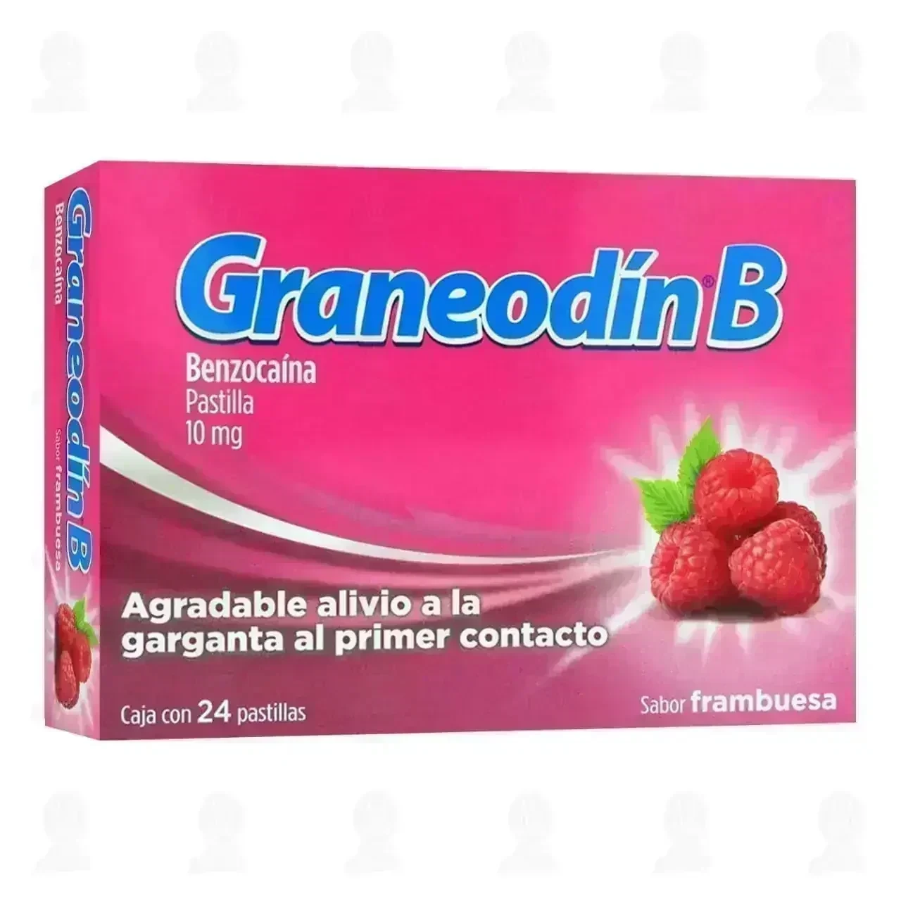 Graneodín B Sabor Frambuesa 24 Pastillas.