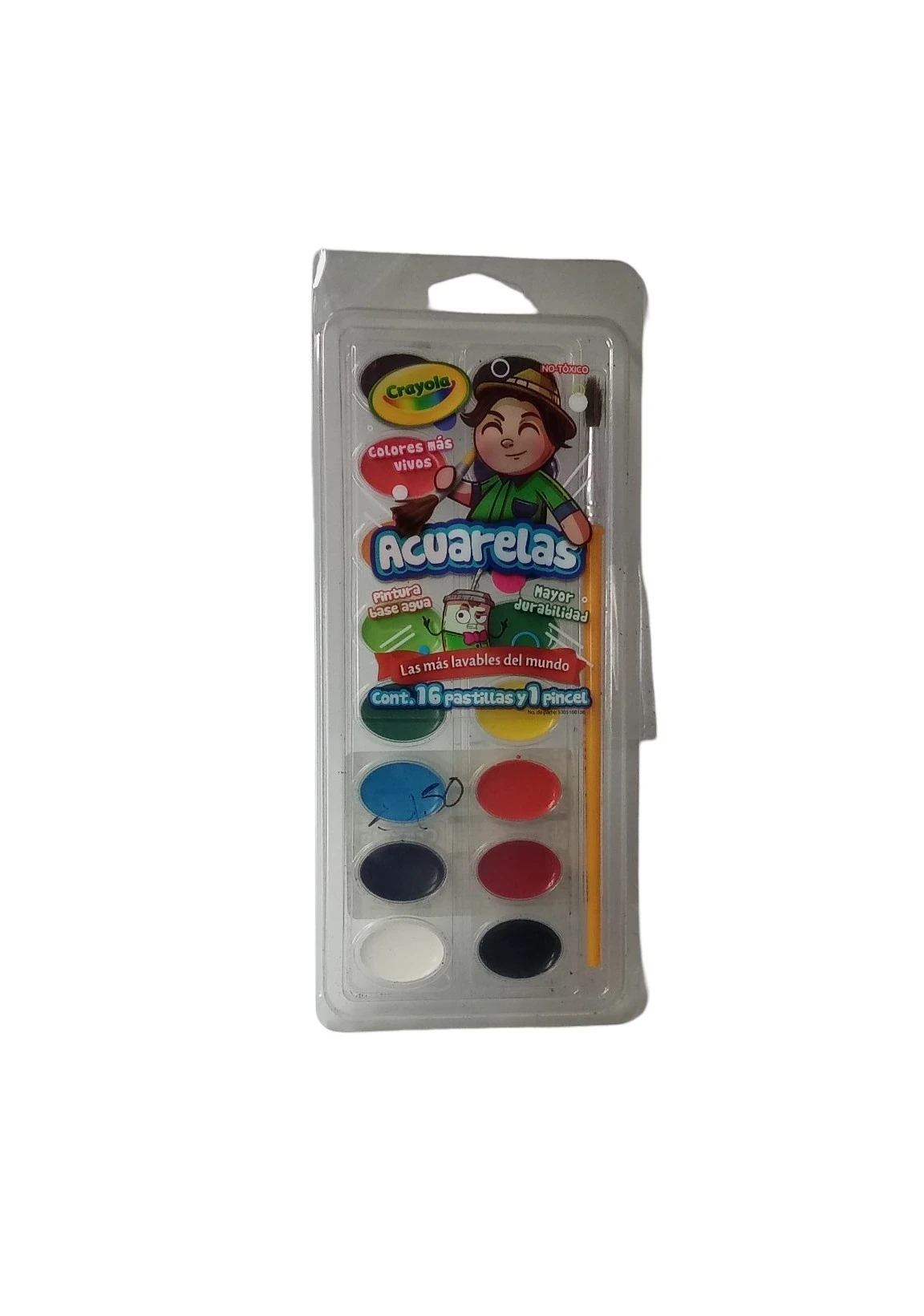 Acuarelas  crayola con 16