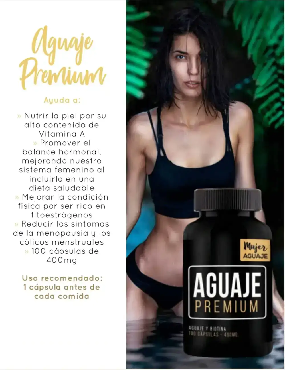 Aguaje Premium 100 capsulas 400mg