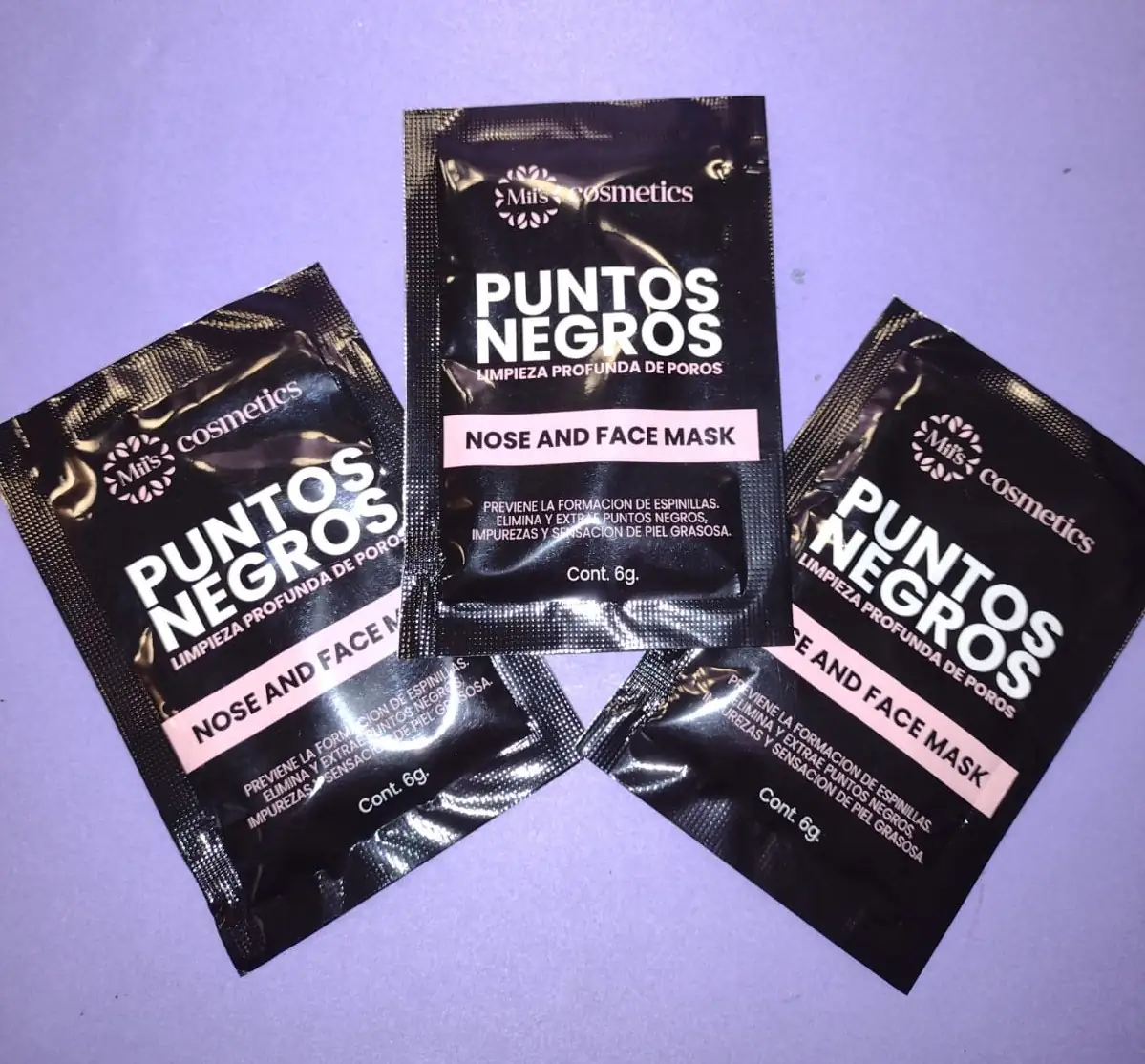 Mascarilla puntos negros miis