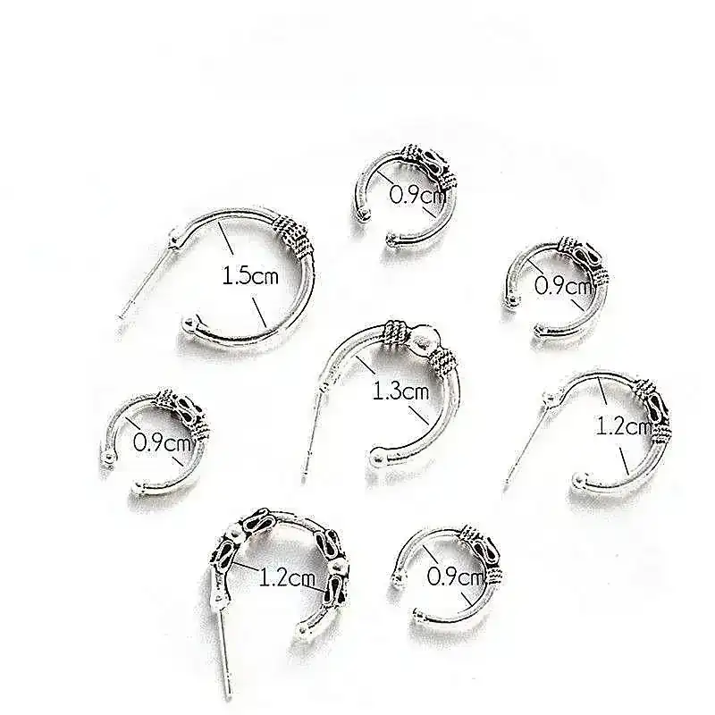 Set x8 Aretes Lovely  REF: J09 3