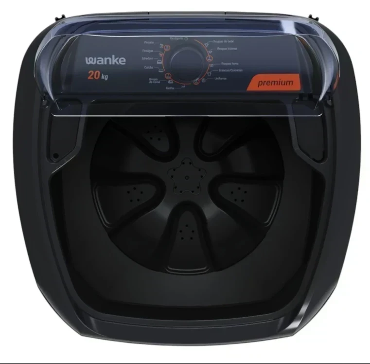  LAVARROPAS WANKE SEMIAUTOMATICO 20KG NEGRO 2
