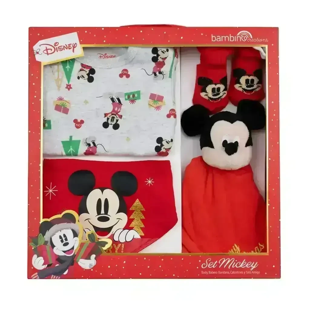 Set 4 piezas Navidad Mickey/ Minnie 2