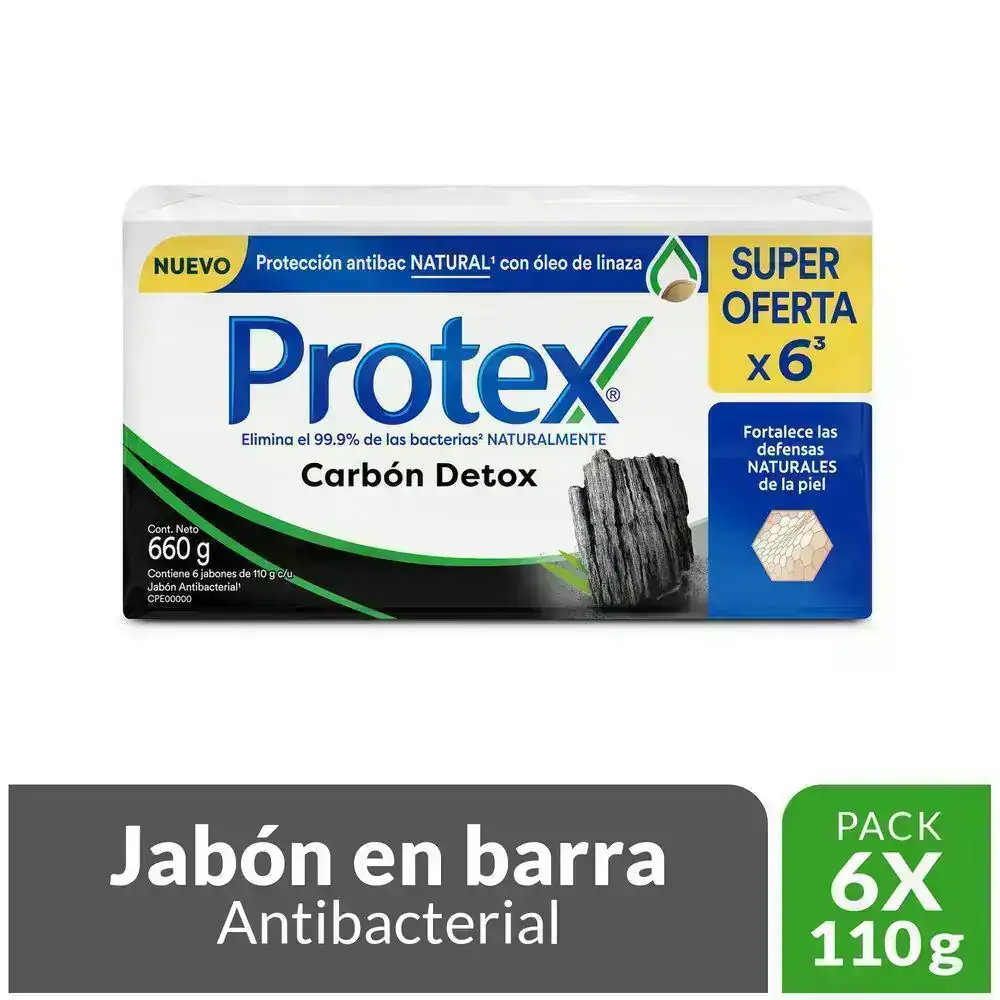 Jabon Protex Detox x 6 - 110g c/u